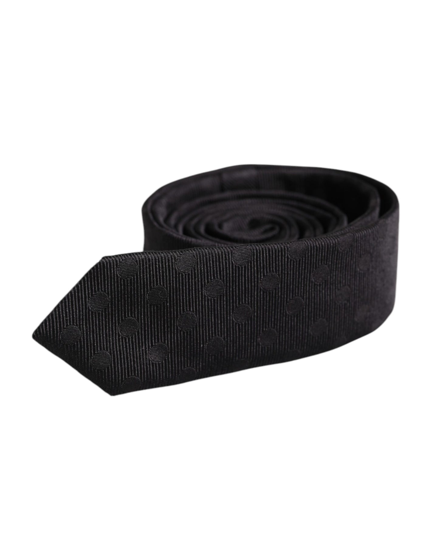 Dolce & Gabbana Black Circles Silk Adjustable Necktie Tie – par Dolce & Gabbana | Disponible sur Sandy Store ByNet
