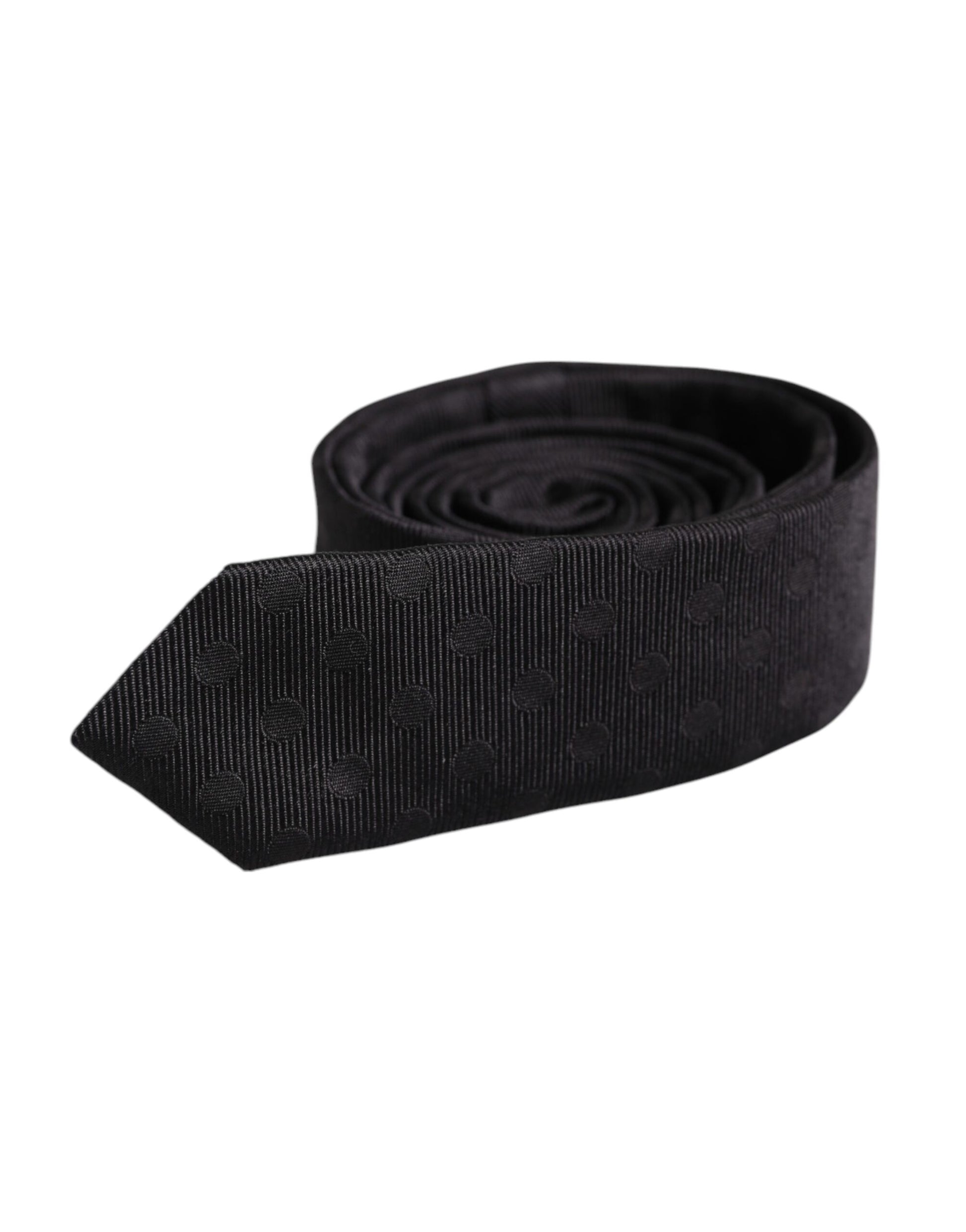 Dolce & Gabbana Black Circles Silk Adjustable Necktie Tie – par Dolce & Gabbana | Disponible sur Sandy Store ByNet