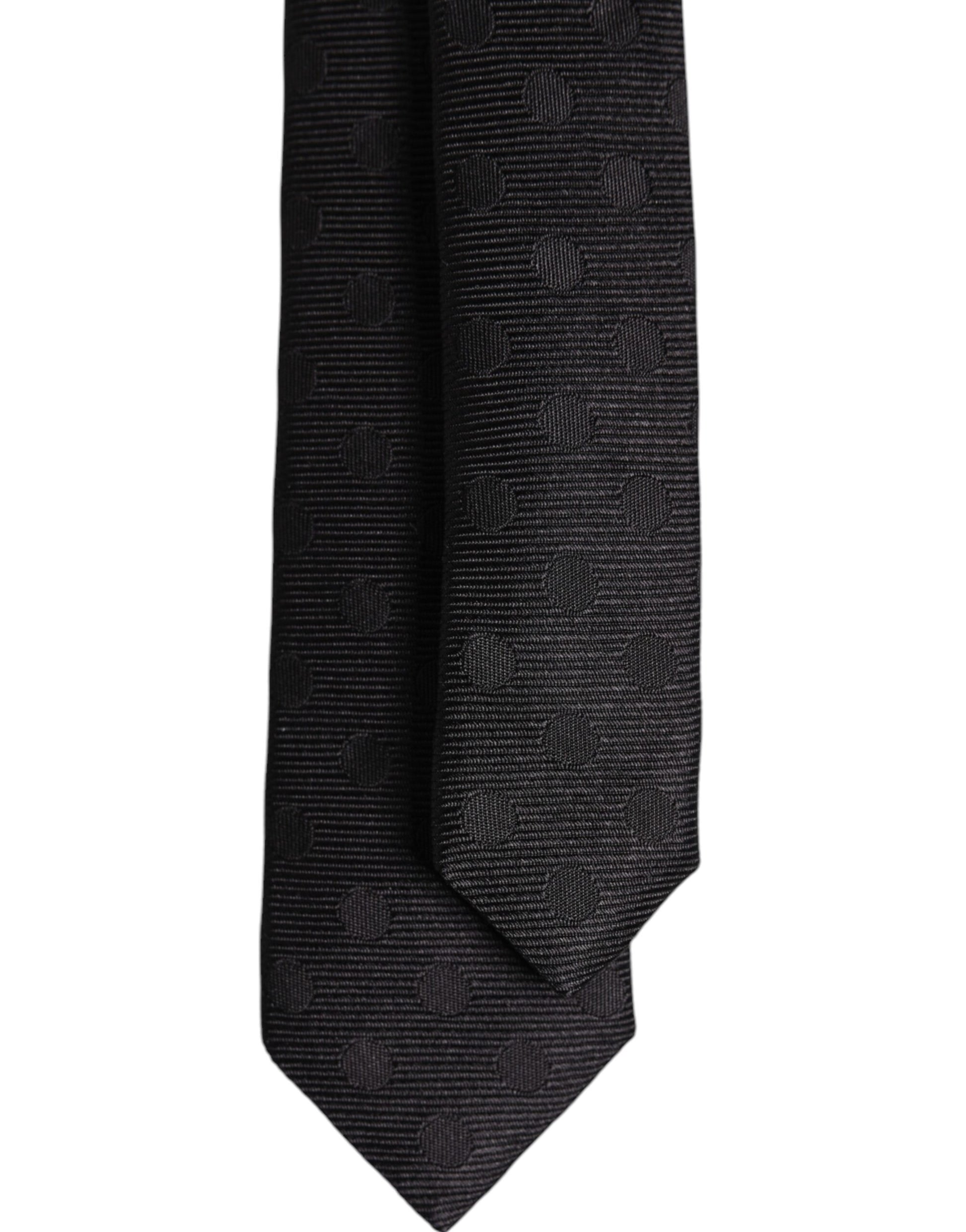 Dolce & Gabbana Black Circles Silk Adjustable Necktie Tie – par Dolce & Gabbana | Disponible sur Sandy Store ByNet