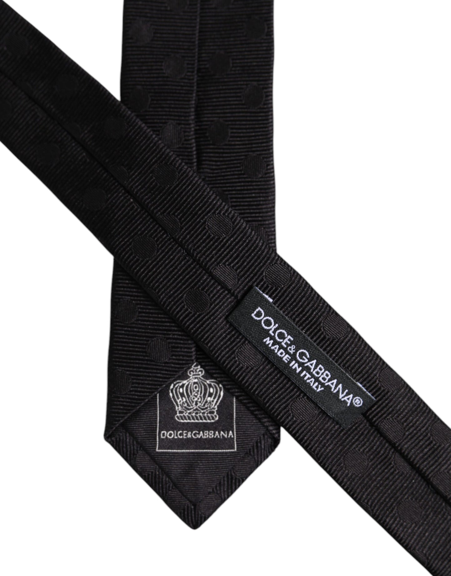 Dolce & Gabbana Black Circles Silk Adjustable Necktie Tie – par Dolce & Gabbana | Disponible sur Sandy Store ByNet
