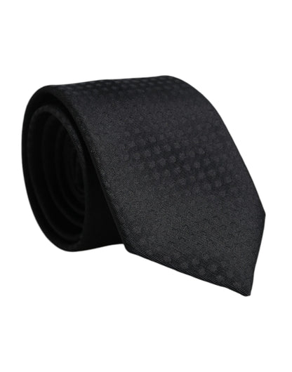 Dolce & Gabbana Black Circles Silk Adjustable Necktie Tie – par Dolce & Gabbana | Disponible sur Sandy Store ByNet