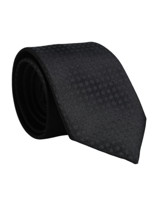 Dolce & Gabbana Black Circles Silk Adjustable Necktie Tie – par Dolce & Gabbana | Disponible sur Sandy Store ByNet