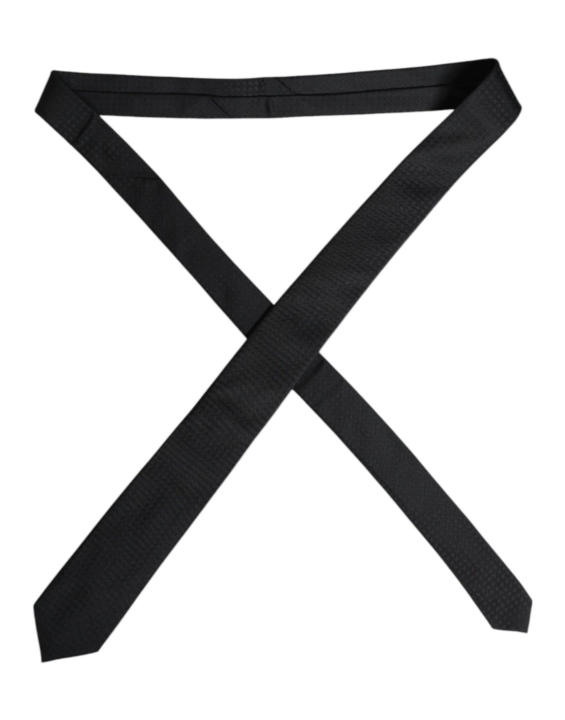 Dolce & Gabbana Black Circles Silk Adjustable Necktie Tie – par Dolce & Gabbana | Disponible sur Sandy Store ByNet