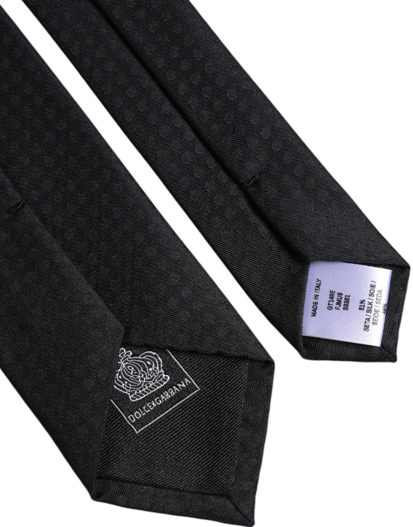 Dolce & Gabbana Black Circles Silk Adjustable Necktie Tie – par Dolce & Gabbana | Disponible sur Sandy Store ByNet