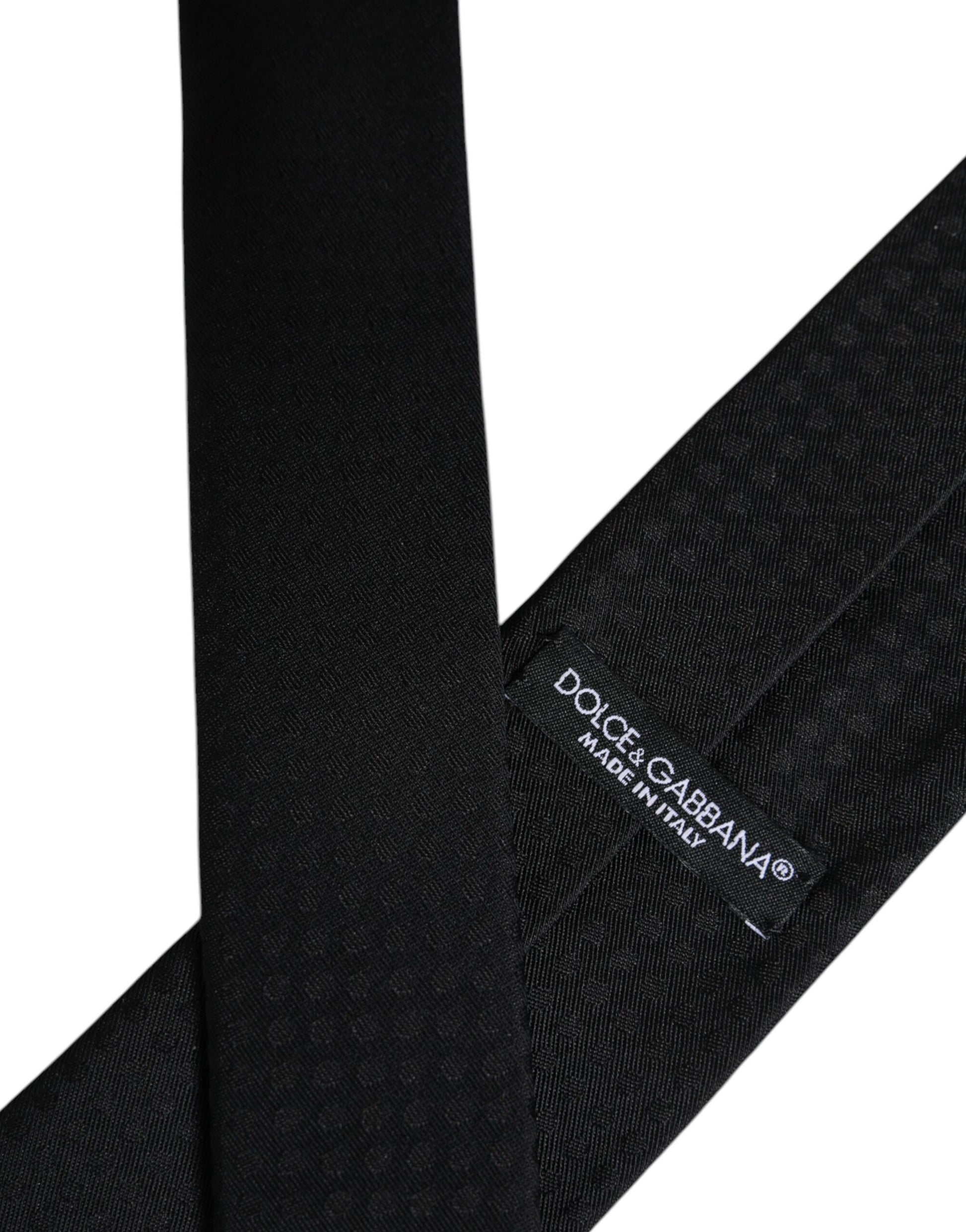 Dolce & Gabbana Black Circles Silk Adjustable Necktie Tie – par Dolce & Gabbana | Disponible sur Sandy Store ByNet