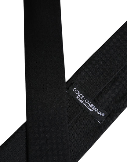 Dolce & Gabbana Black Circles Silk Adjustable Necktie Tie – par Dolce & Gabbana | Disponible sur Sandy Store ByNet