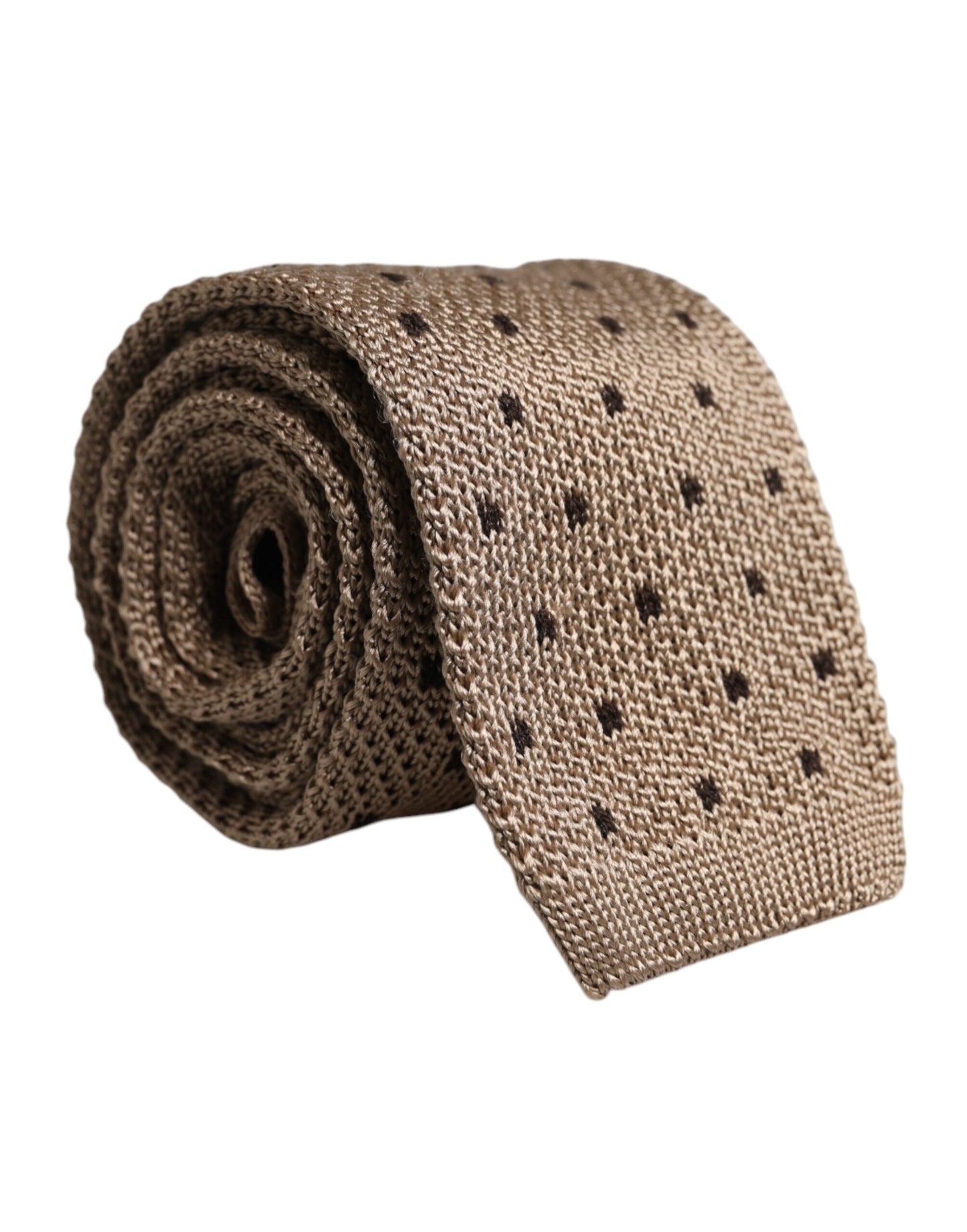 Dolce & Gabbana Beige Polka Dot Silk Adjustable Necktie Tie – par Dolce & Gabbana | Disponible sur Sandy Store ByNet