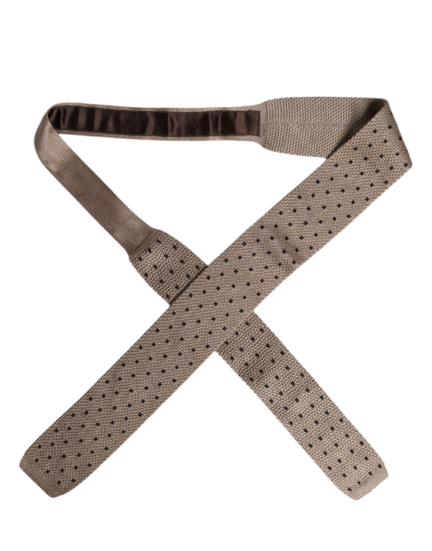 Dolce & Gabbana Beige Polka Dot Silk Adjustable Necktie Tie – par Dolce & Gabbana | Disponible sur Sandy Store ByNet
