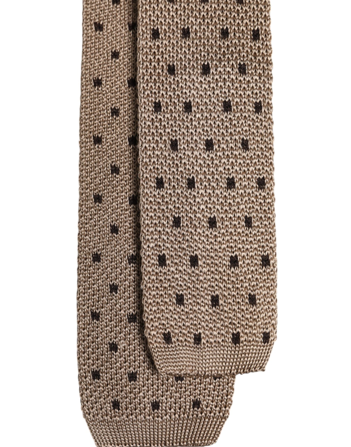 Dolce & Gabbana Beige Polka Dot Silk Adjustable Necktie Tie – par Dolce & Gabbana | Disponible sur Sandy Store ByNet