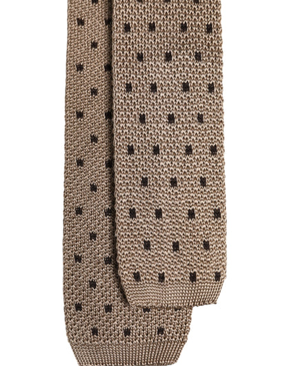 Dolce & Gabbana Beige Polka Dot Silk Adjustable Necktie Tie – par Dolce & Gabbana | Disponible sur Sandy Store ByNet