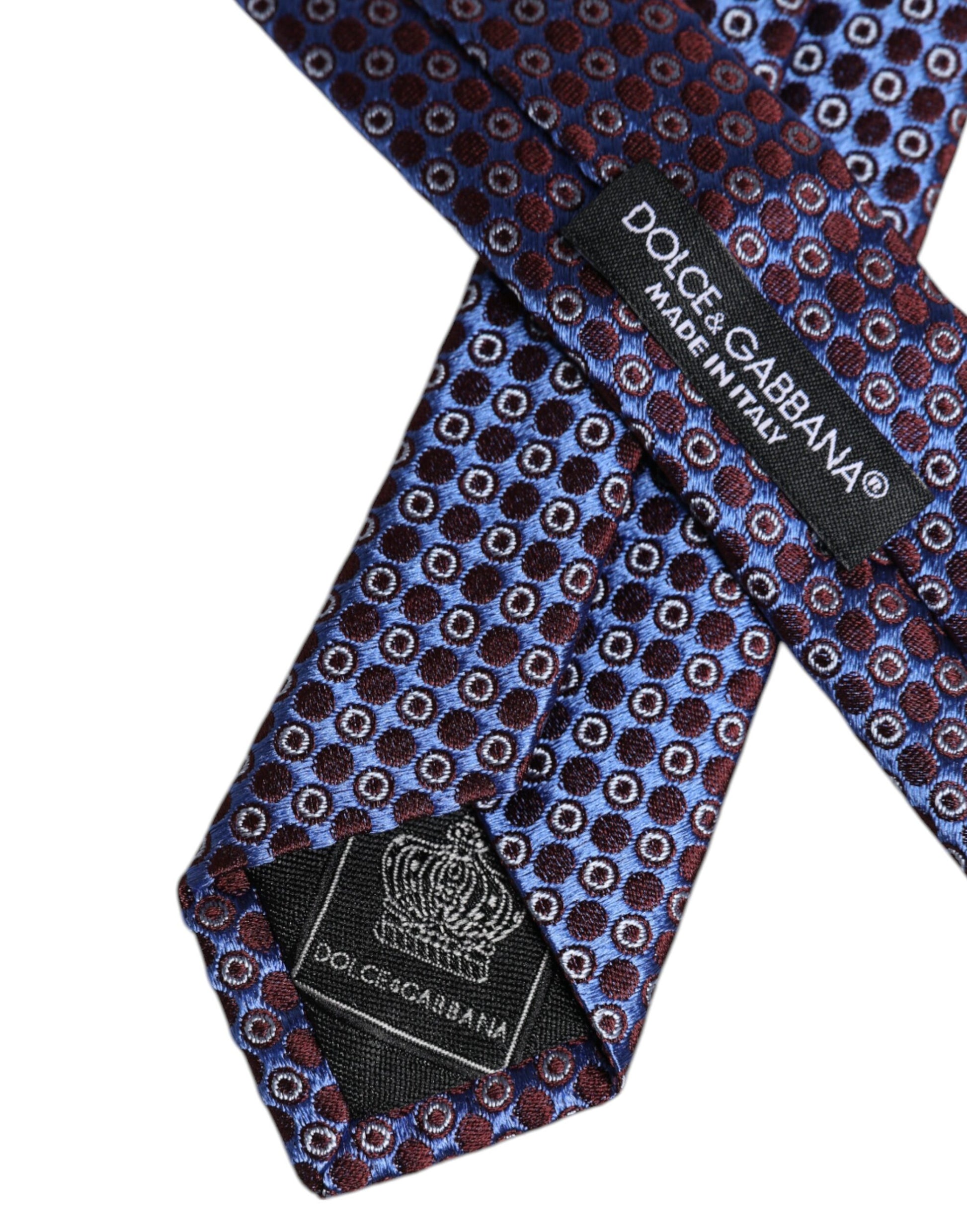 Dolce & Gabbana Multicolor Circles Silk Adjustable Necktie Tie – par Dolce & Gabbana | Disponible sur Sandy Store ByNet