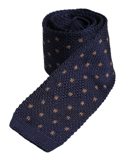 Dolce & Gabbana Blue Polka Dot Silk Adjustable Necktie Tie – par Dolce & Gabbana | Disponible sur Sandy Store ByNet