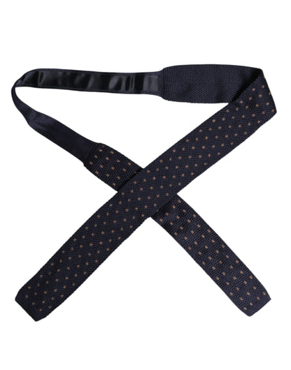 Dolce & Gabbana Blue Polka Dot Silk Adjustable Necktie Tie – par Dolce & Gabbana | Disponible sur Sandy Store ByNet