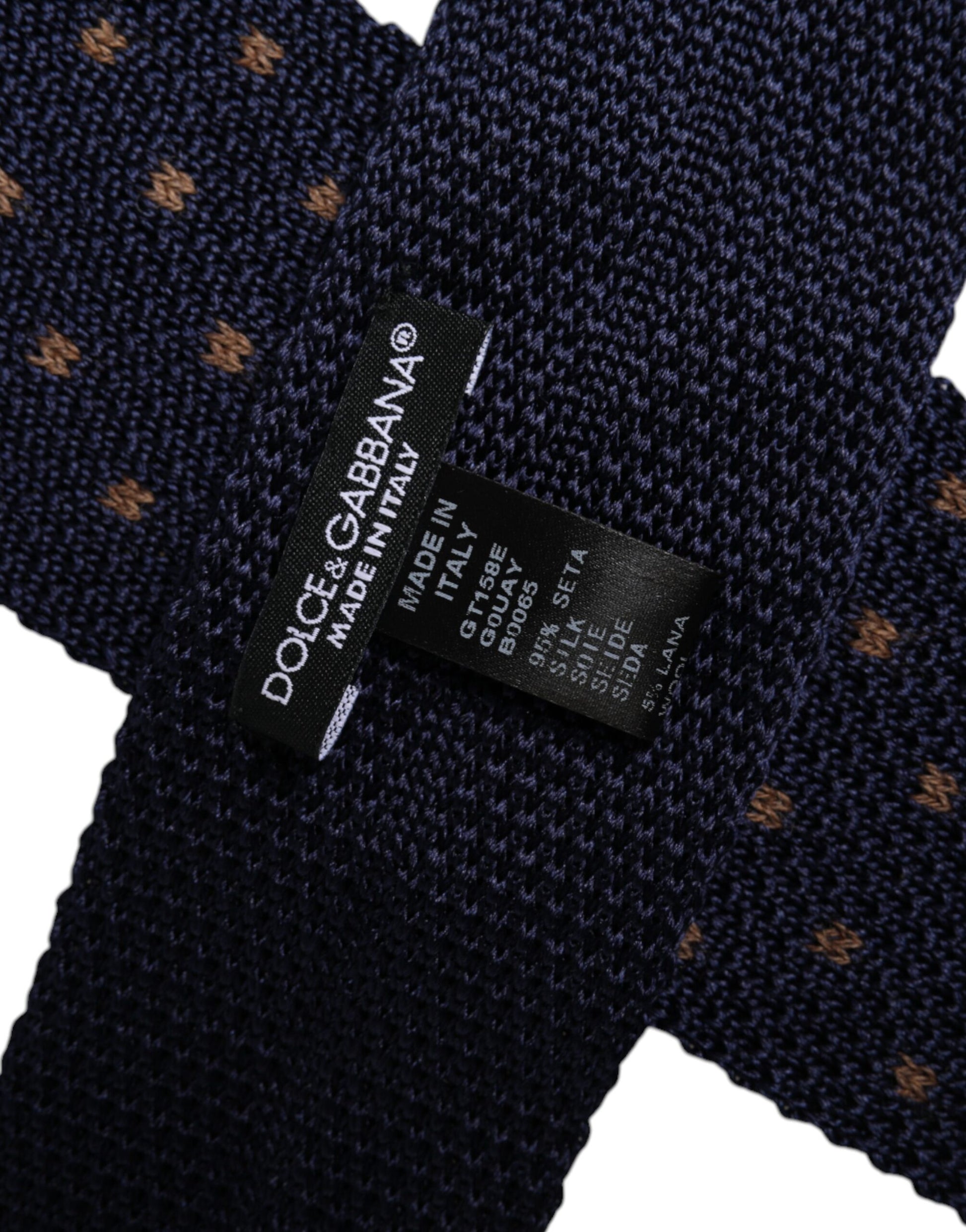Dolce & Gabbana Blue Polka Dot Silk Adjustable Necktie Tie – par Dolce & Gabbana | Disponible sur Sandy Store ByNet