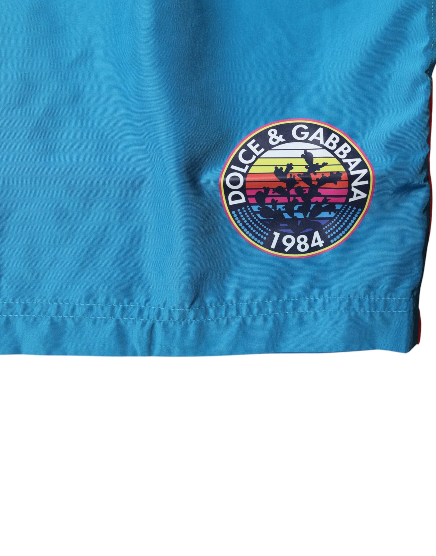 Maillot de bain 2 pièces short de plage Dolce &amp; Gabbana à logo turquoise