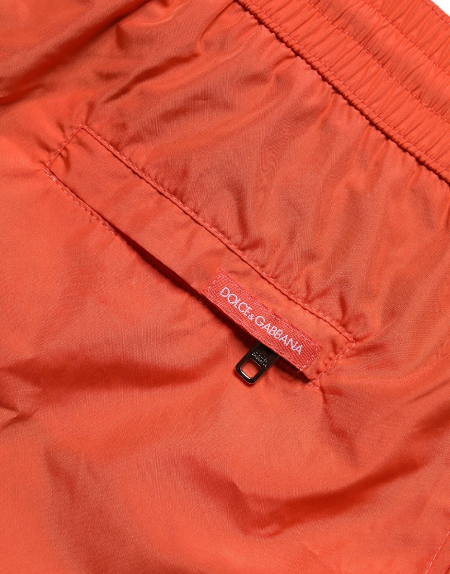 Maillot de bain 2 pièces short de plage en polyester orange Dolce &amp; Gabbana