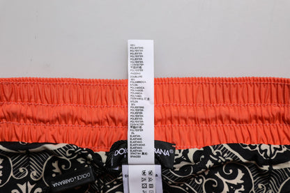 Maillot de bain 2 pièces short de plage en polyester orange Dolce &amp; Gabbana