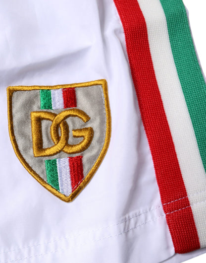 Maillot de bain 2 pièces Dolce &amp; Gabbana à rayures blanches