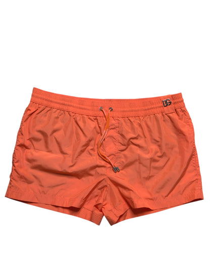 Maillot de bain 2 pièces short de plage en polyester orange Dolce &amp; Gabbana