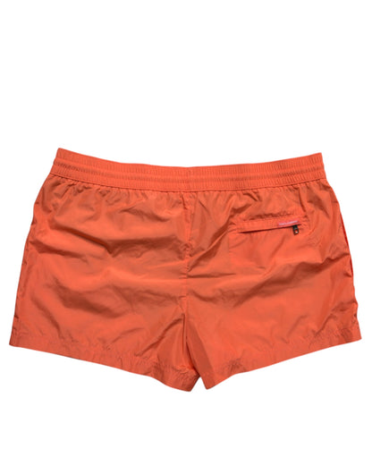 Maillot de bain 2 pièces short de plage en polyester orange Dolce &amp; Gabbana