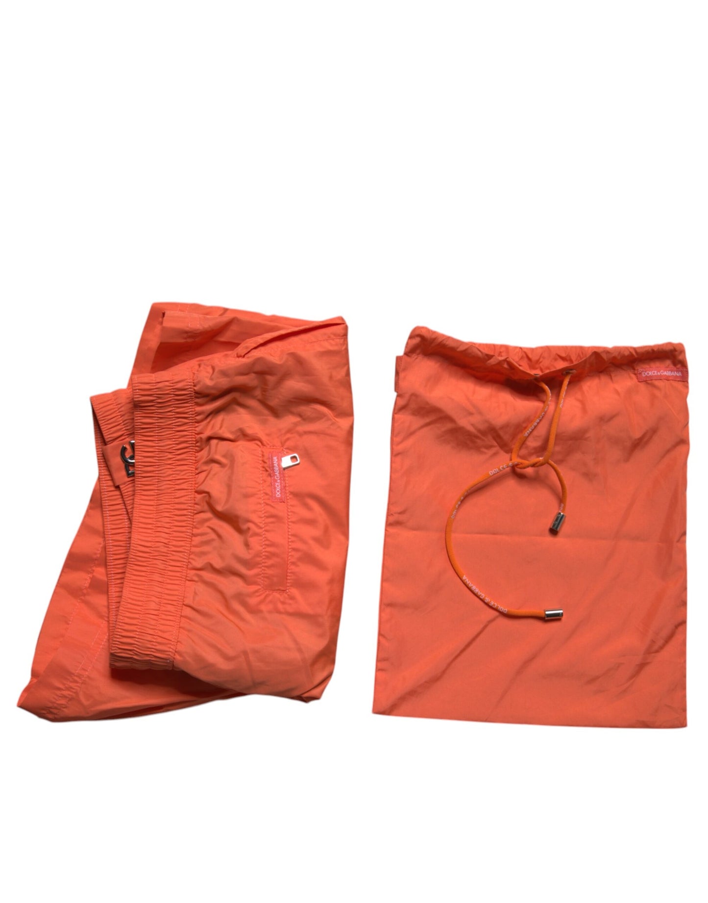 Maillot de bain 2 pièces short de plage en polyester orange Dolce &amp; Gabbana