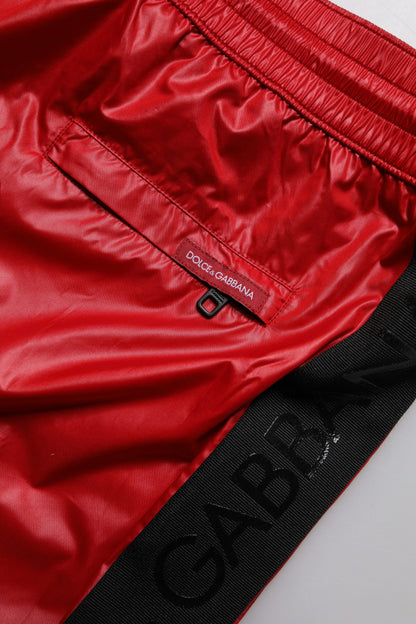 Maillot de bain 2 pièces short de plage en polyester rouge Dolce &amp; Gabbana