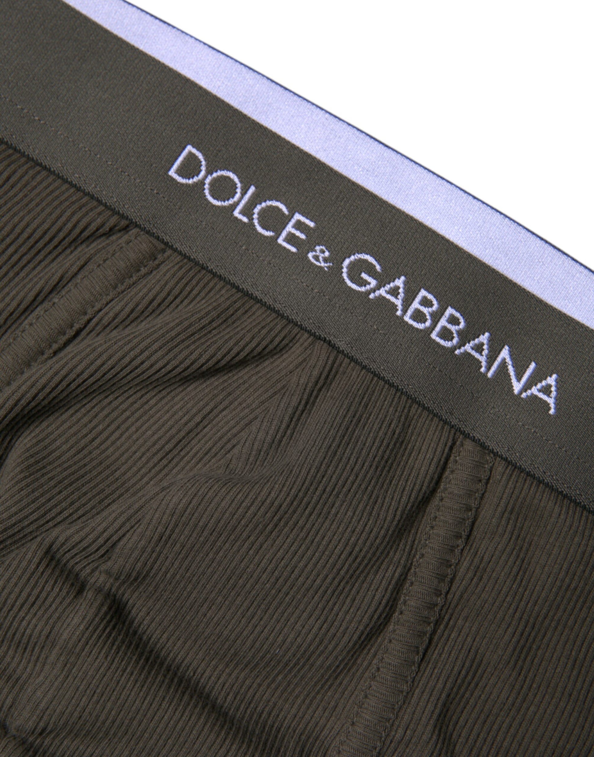 Dolce & Gabbana Gray Cotton Men Mid Slip Brief Underwear – IT6| L par Dolce & Gabbana | Disponible sur Sandy Store ByNet