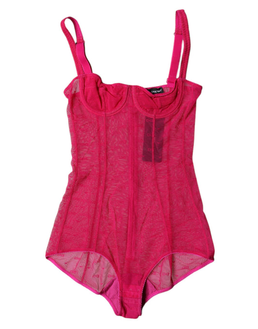 Dolce &amp; Gabbana Sous-vêtements soutien-gorge balconnet en tulle fuchsia