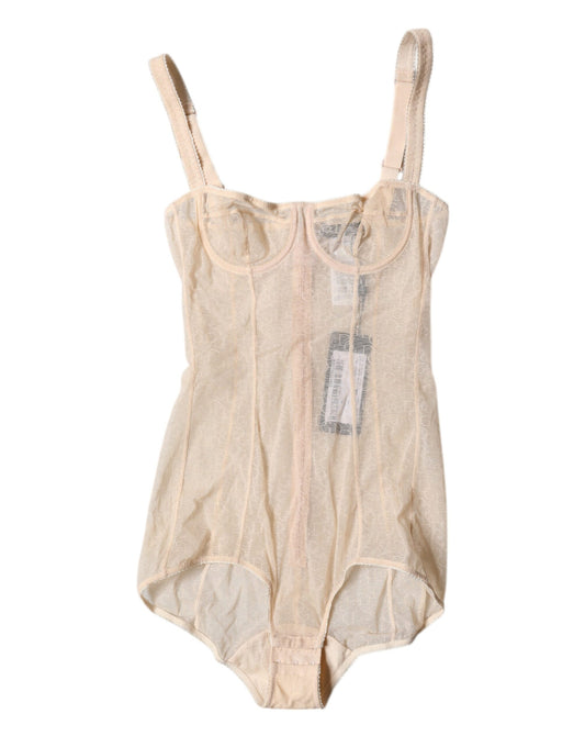 Dolce &amp; Gabbana Sous-vêtements soutien-gorge balconnet en tulle beige