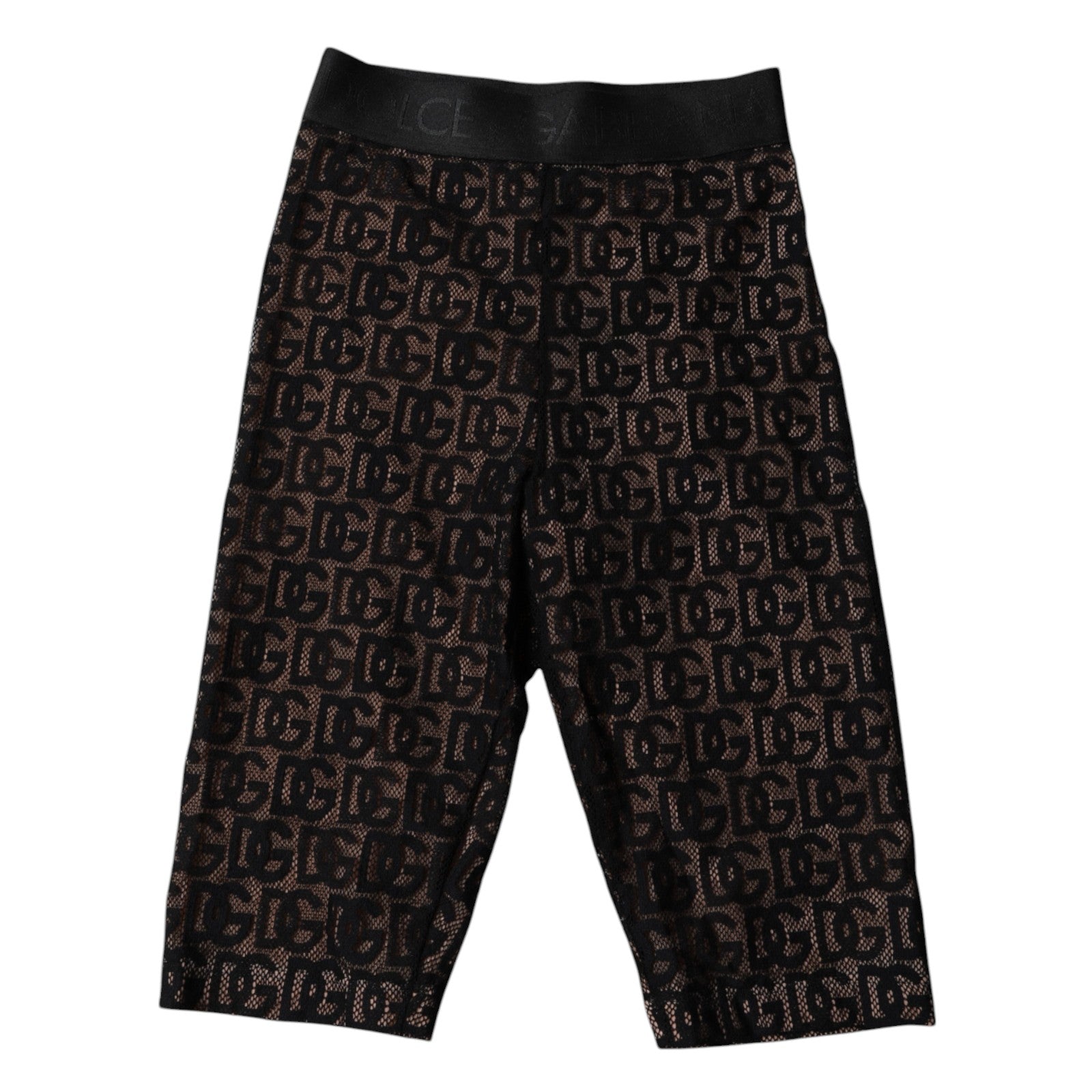Dolce & Gabbana Black Logo Monogram Cropped Tights Underwear – IT2 | S par Dolce & Gabbana | Disponible sur Sandy Store ByNet