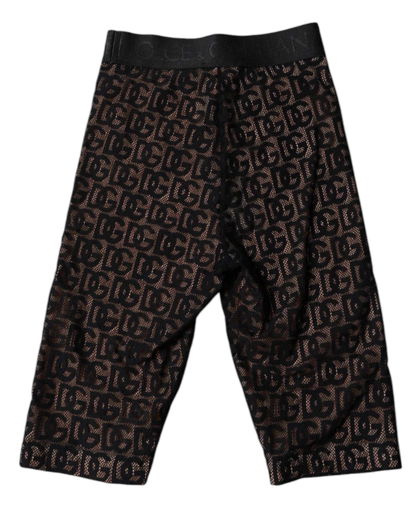 Dolce & Gabbana Black Logo Monogram Cropped Tights Underwear – IT2 | S par Dolce & Gabbana | Disponible sur Sandy Store ByNet