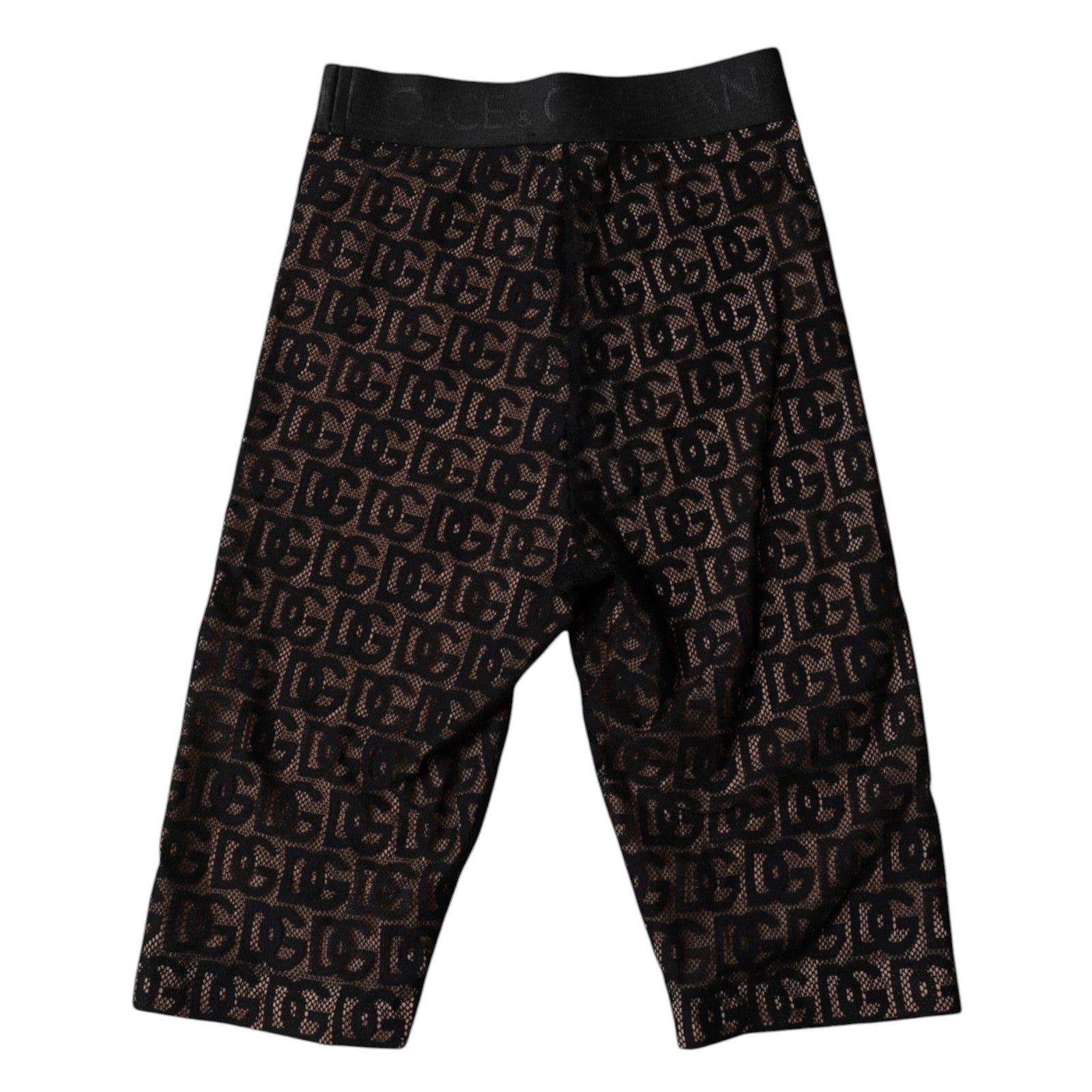 Dolce & Gabbana Black Logo Monogram Cropped Tights Underwear – IT2 | S par Dolce & Gabbana | Disponible sur Sandy Store ByNet