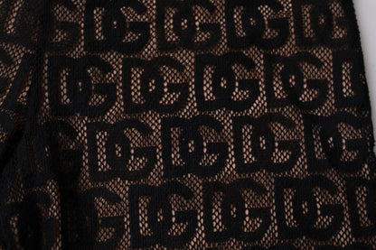 Dolce & Gabbana Black Logo Monogram Cropped Tights Underwear – IT2 | S par Dolce & Gabbana | Disponible sur Sandy Store ByNet