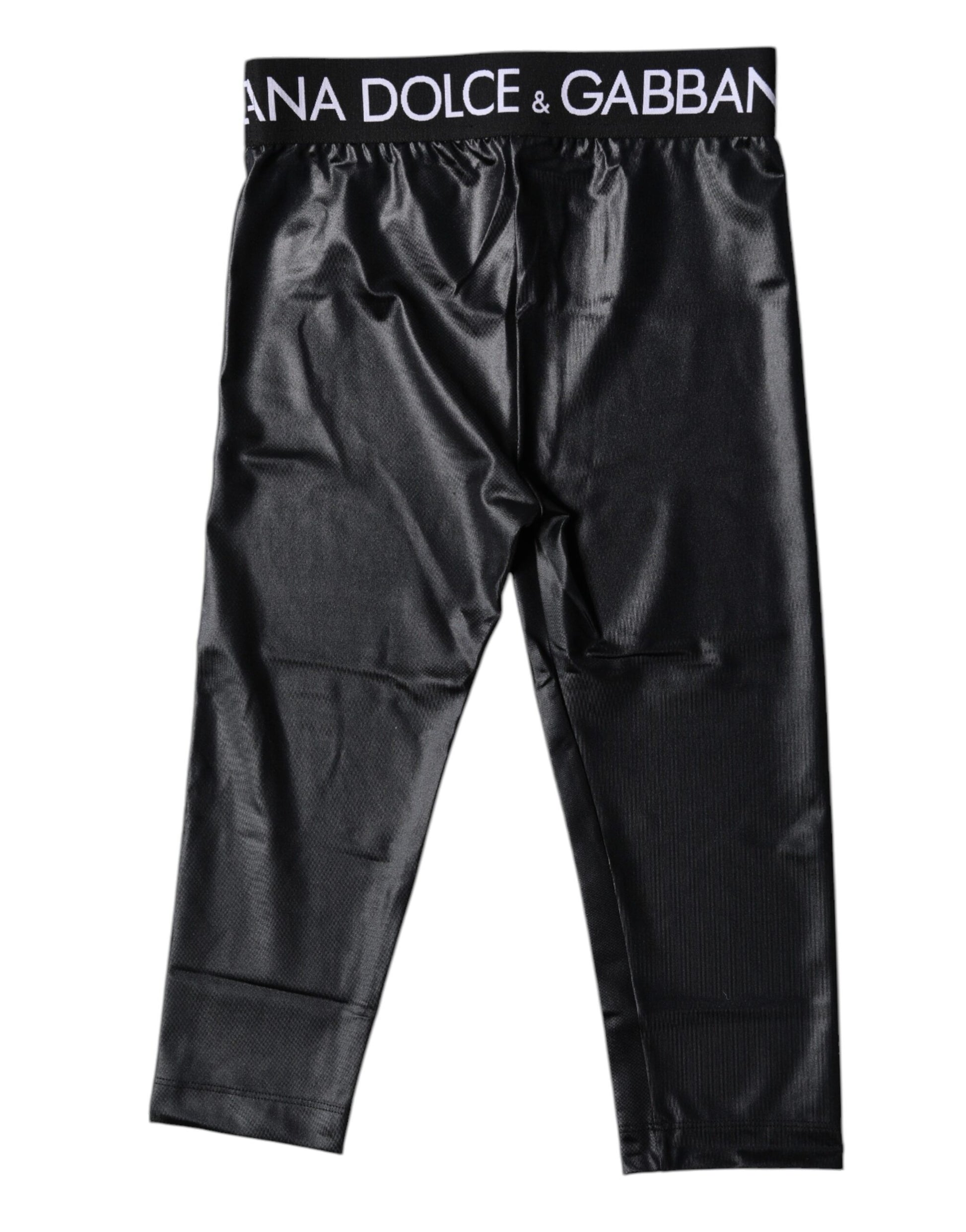 Dolce & Gabbana Black Logo Nylon Cropped Tights Pants Underwear – IT2 | S par Dolce & Gabbana | Disponible sur Sandy Store ByNet