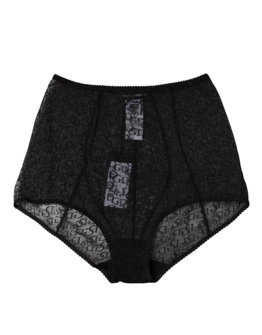 Culotte taille haute à logo noir Dolce &amp; Gabbana