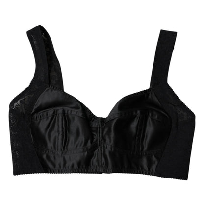 Dolce & Gabbana Black Nylon Balconcino Brassiere Underwear – IT40|S par Dolce & Gabbana | Disponible sur Sandy Store ByNet
