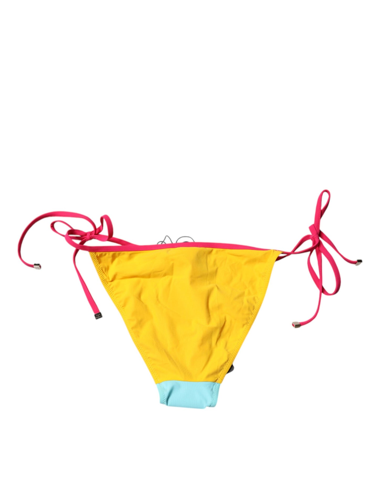 Dolce &amp; Gabbana Multicolor Logo Swimsuit Bikini Bottom Swimwear