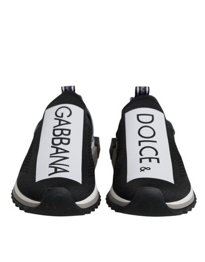 Dolce & Gabbana Black White Slip On Sorrento Sneakers Shoes – EU40/US7 par Dolce & Gabbana | Disponible sur Sandy Store ByNet