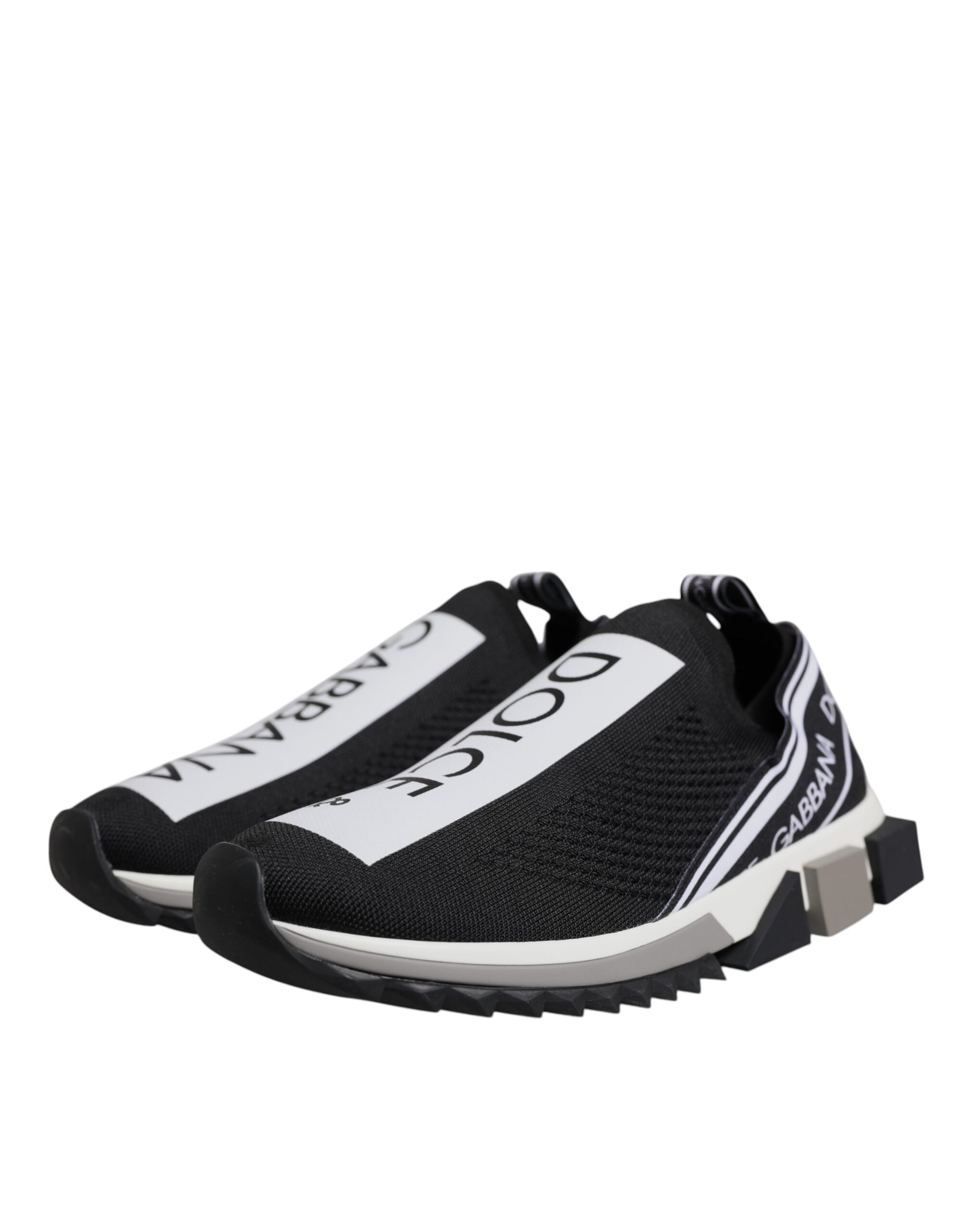 Dolce & Gabbana Black White Slip On Sorrento Sneakers Shoes – EU40/US7 par Dolce & Gabbana | Disponible sur Sandy Store ByNet