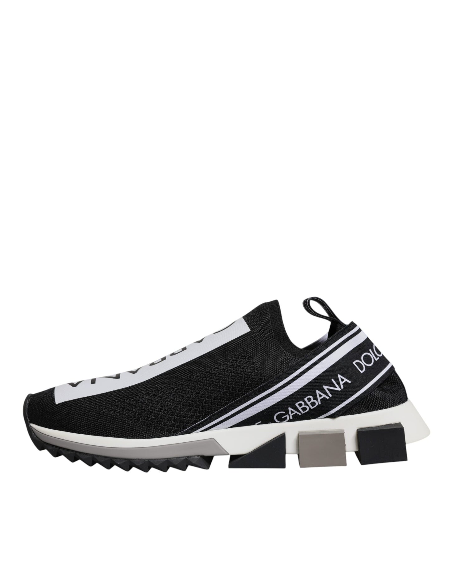Dolce & Gabbana Black White Slip On Sorrento Sneakers Shoes – EU40/US7 par Dolce & Gabbana | Disponible sur Sandy Store ByNet