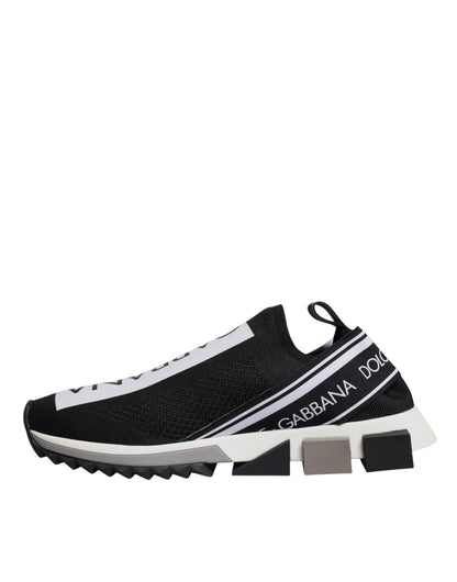 Dolce & Gabbana Black White Slip On Sorrento Sneakers Shoes – EU40/US7 par Dolce & Gabbana | Disponible sur Sandy Store ByNet