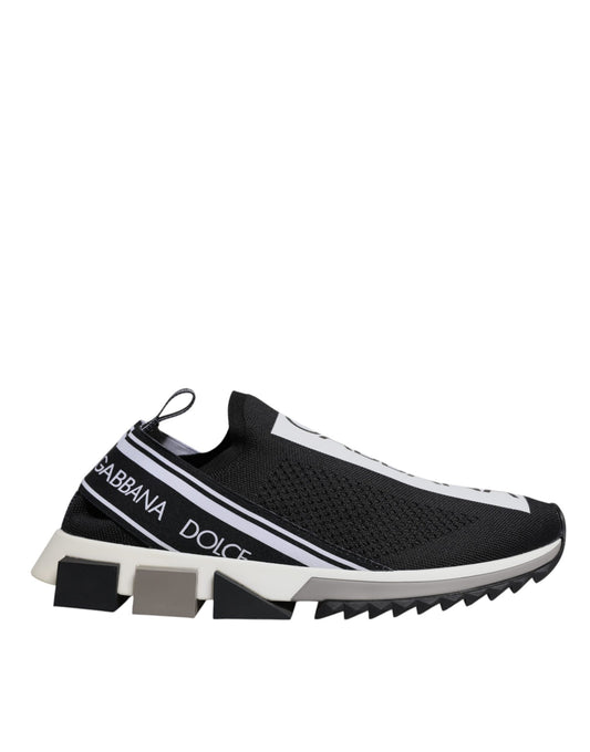 Dolce & Gabbana Black White Slip On Sorrento Sneakers Shoes – EU40/US7 par Dolce & Gabbana | Disponible sur Sandy Store ByNet