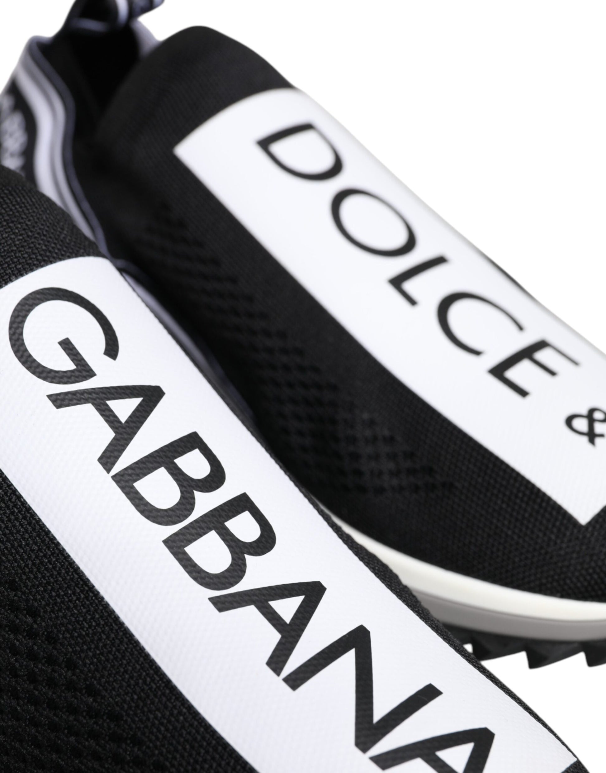 Dolce & Gabbana Black White Slip On Sorrento Sneakers Shoes – EU40/US7 par Dolce & Gabbana | Disponible sur Sandy Store ByNet