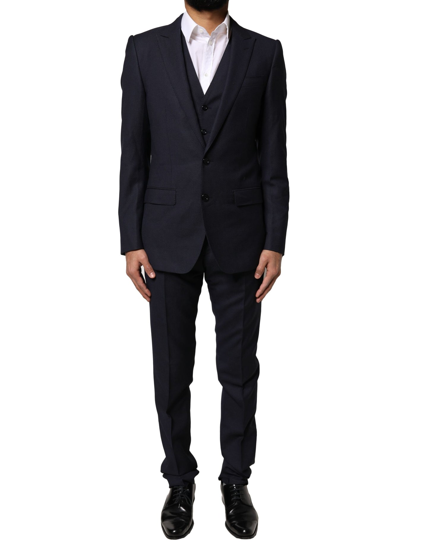 Traje formal de tres piezas MARTINI de fantasía negra de Dolce &amp; Gabbana