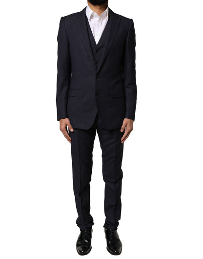 Traje formal de tres piezas MARTINI de fantasía negra de Dolce &amp; Gabbana
