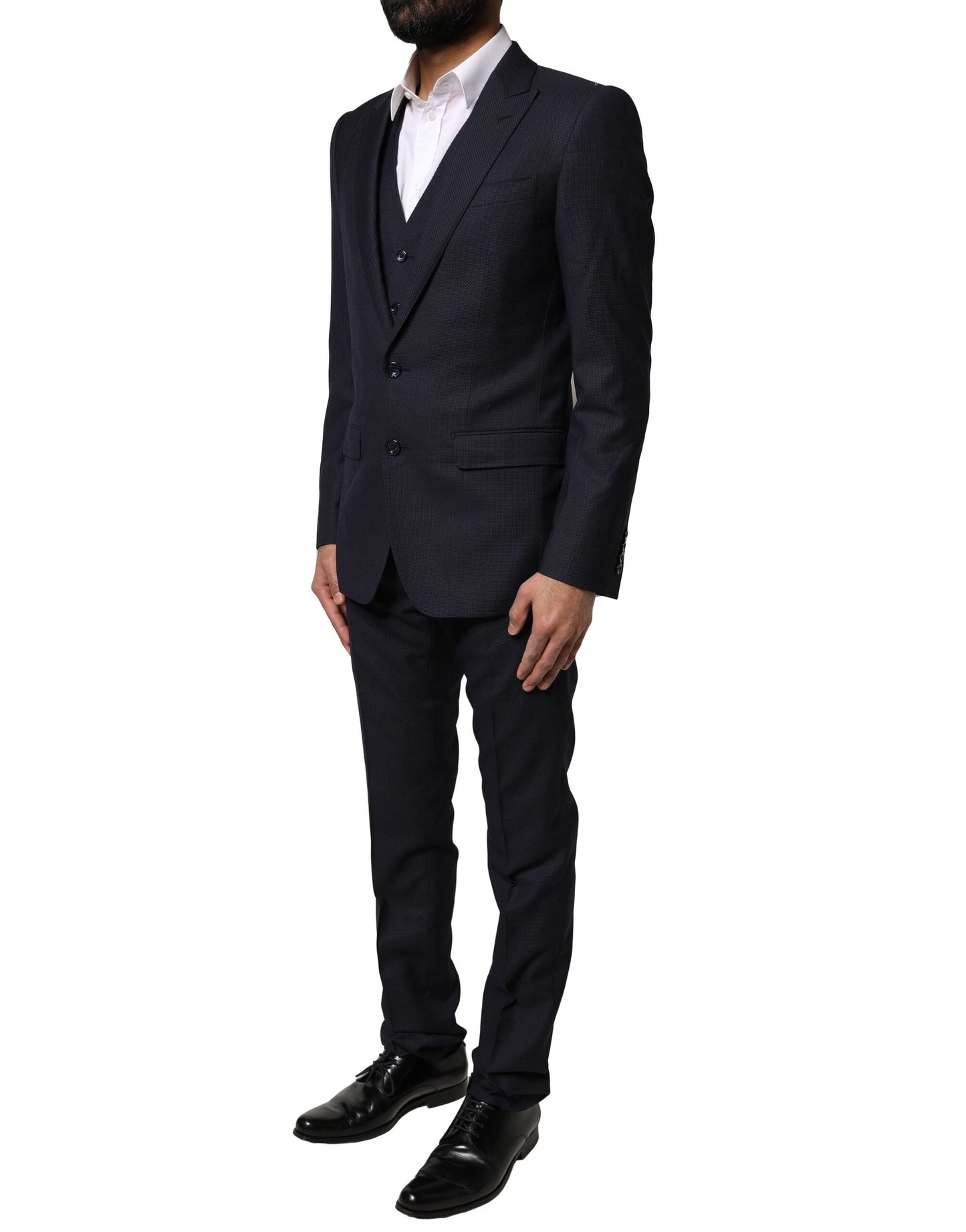 Traje formal de tres piezas MARTINI de fantasía negra de Dolce &amp; Gabbana