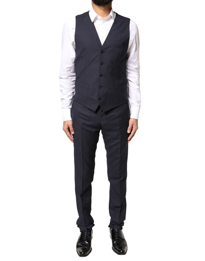 Traje formal de tres piezas MARTINI de fantasía negra de Dolce &amp; Gabbana