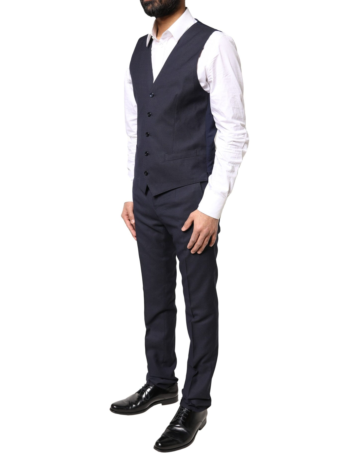 Traje formal de tres piezas MARTINI de fantasía negra de Dolce &amp; Gabbana