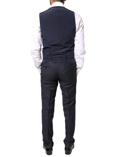 Traje formal de tres piezas MARTINI de fantasía negra de Dolce &amp; Gabbana