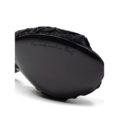 Sandalia Dolce &amp; Gabbana De Algodón Negro